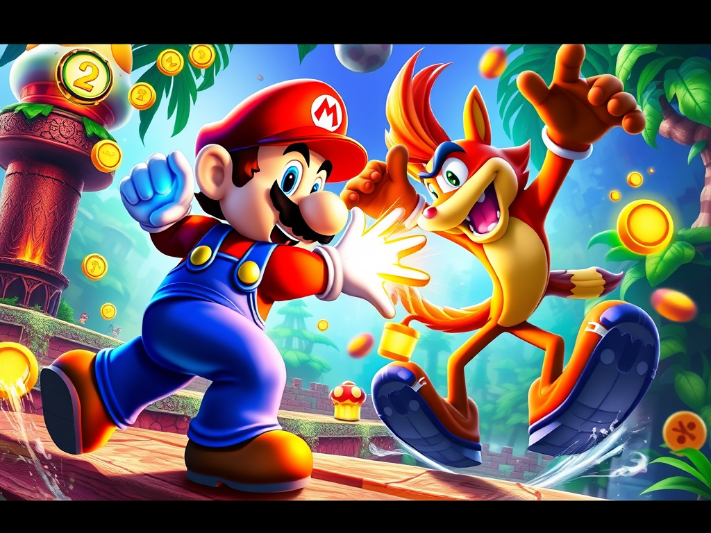 Battle of Icons: Mario or Crash&nbsp;Bandicoot?