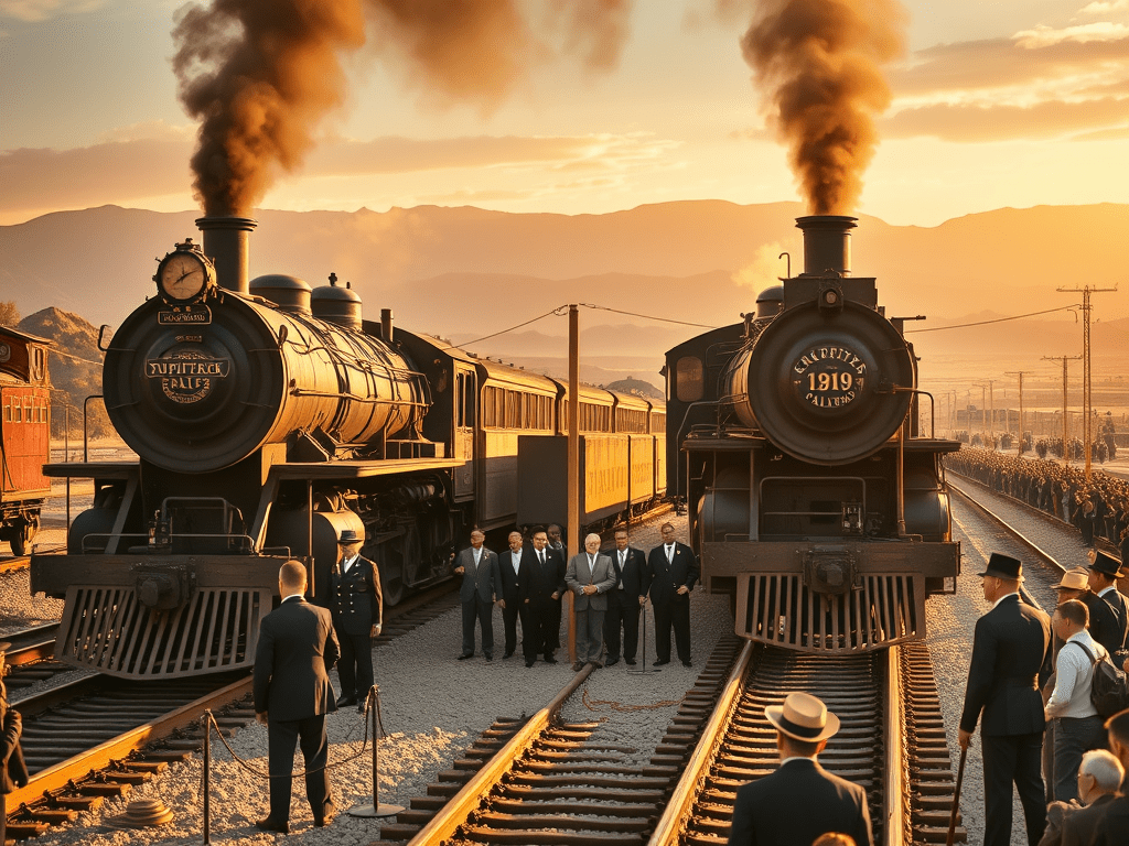 The Golden Spike: Uniting America with the Transcontinental Railroad